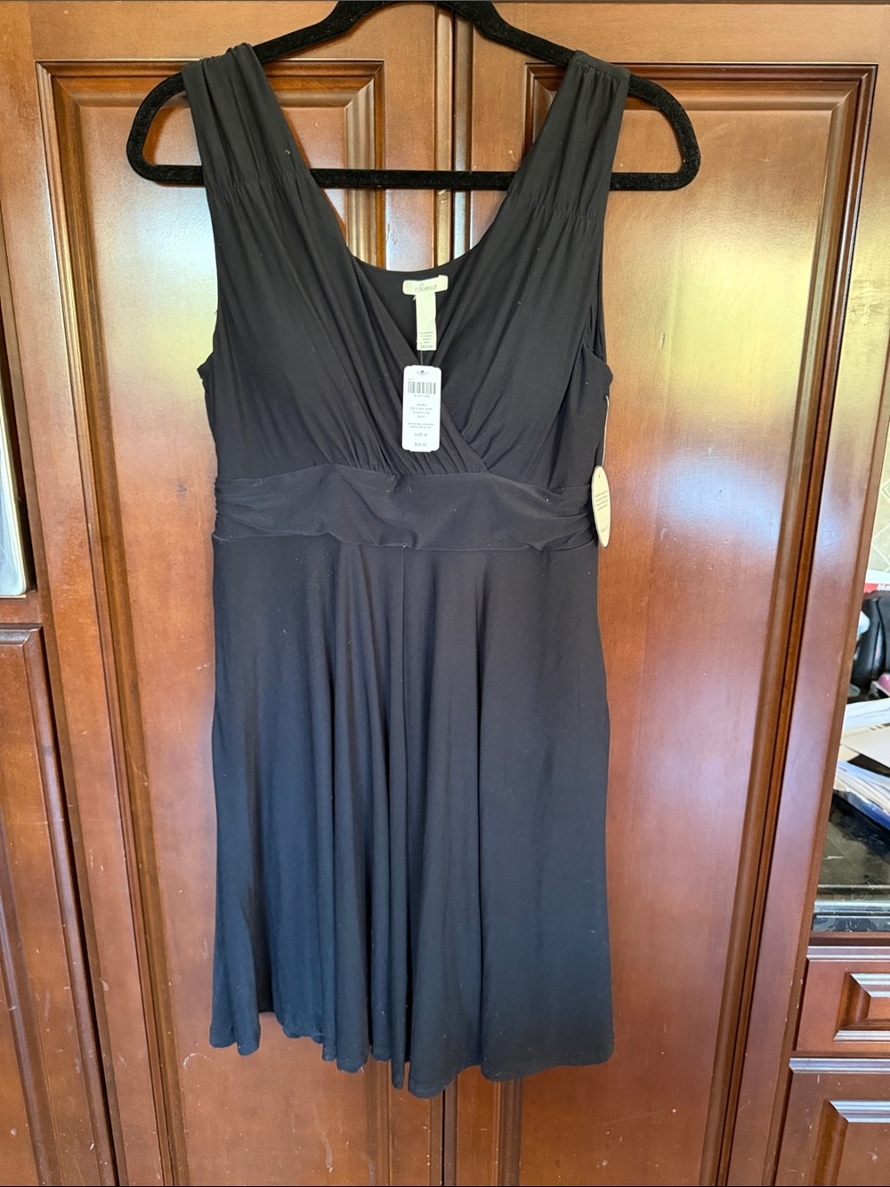 Soma Black V-Neck Sleeveless  Dress